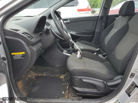 2012 Hyundai Accent GS with VIN KMHCT5AE8CU036927, listed as a Copart auction lot 45079455 with 126,865 mi miles and Non Repairable. Bid and sale history available at carsss.com. Image 7.
