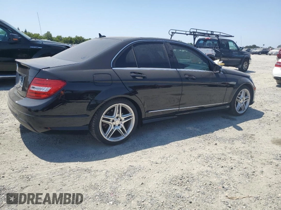 2014 Mercedes-Benz C 250 Sport with VIN WDDGF4HB9EA954117, listed as a Copart auction lot 59468405 with 132,028 mi miles and Salvage title. Bid and sale history available at DreamBid. Image 3.