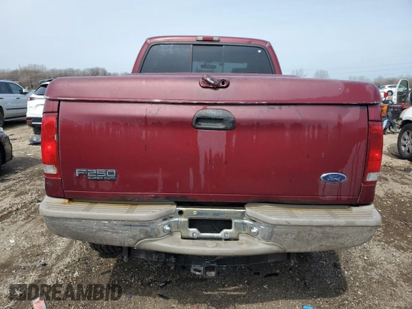 2004 Ford F-250 XL with VIN 1FTNW21P04EC40461, listed as a Copart auction lot 51455135 with 218,925 mi miles and Salvage title. Bid and sale history available at DreamBid. Image 6.