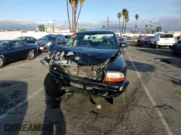 2002 Dodge Dakota Sport with VIN 1B7HG38N82S697439, listed as a Copart auction lot 44282155 with 239,414 mi miles and Salvage Title. Bid and sale history available at carsss.com. Image 10.