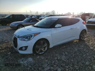 2013 Hyundai Veloster Turbo with VIN KMHTC6AE0DU123230, listed as a Copart auction lot 89217225 with 109,459 mi miles and Salvage title. Bid and sale history available at DreamBid. Image 1.