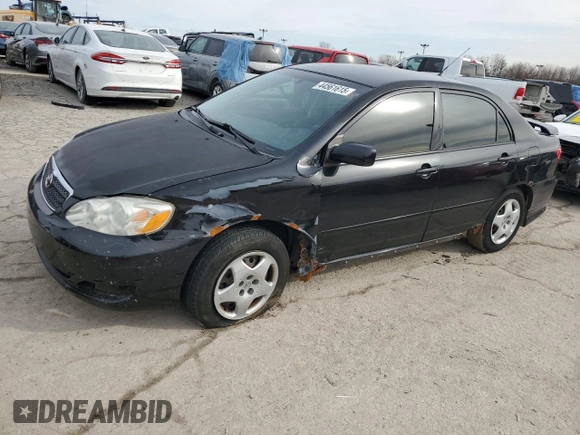 2005 Toyota Corolla CE with VIN 1NXBR32E45Z411163, listed as a Copart auction lot 44561615 with 185,479 mi miles and Salvage Title. Bid and sale history available at DreamBid. Image 1.