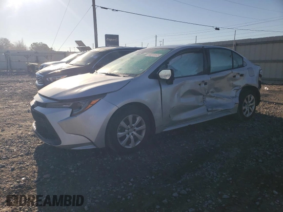 2021 Toyota Corolla LE with VIN 5YFEPMAE4MP157013, listed as a Copart auction lot 88683045 with 79,602 mi miles and Salvage Title. Bid and sale history available at DreamBid. Image 1.