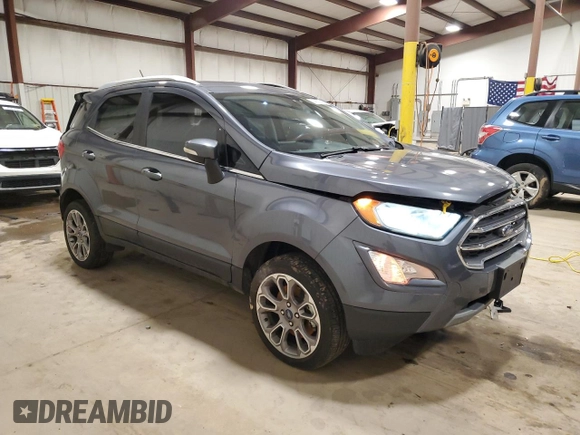 2018 Ford EcoSport Titanium z VIN MAJ6P1WL3JC247791, wystawiony jako Copart lot #46107425 z przebiegiem 54 459 mil mil oraz Szkoda całkowita • Salvage title. Historia ofert i sprzedaży dostępna na DreamBid. Obrazek 4.