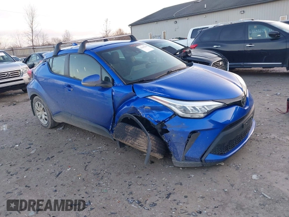 2020 Toyota C-HR LE with VIN JTNKHMBX8L1078376, listed as a IAAI auction lot 41199310 with 95,526 mi miles. Bid and sale history available at carsss.com. Image 1.
