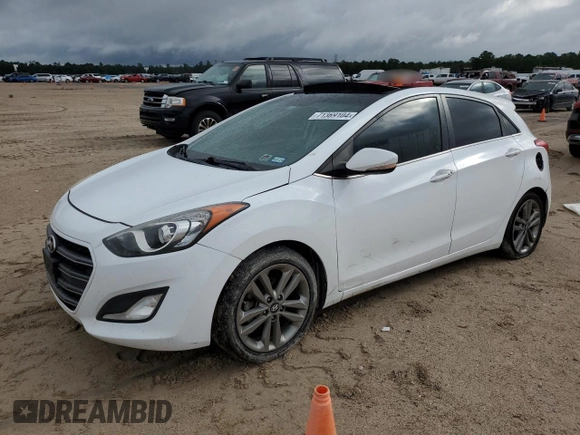 2017 Hyundai Elantra GT with VIN KMHD35LH5HU358721, listed as a Copart auction lot 71369104 with 93,123 mi miles and Salvage Title. Bid and sale history available at carsss.com. Image 1.