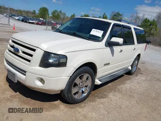 2007 Ford Expedition EL Limited with VIN 1FMFK19507LA18415, listed as a IAAI auction lot 41789617 with 219,455 mi miles. Bid and sale history available at carsss.com. Image 2.