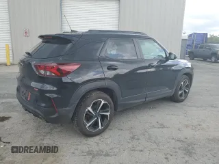 2022 Chevrolet TrailBlazer RS with VIN KL79MTSL0NB077707, listed as a Copart auction lot 56185944 with 259,453 mi miles and Salvage Title. Bid and sale history available at DreamBid. Image 3.