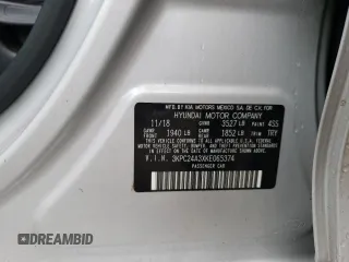 2019 Hyundai Accent SE with VIN 3KPC24A3XKE065374, listed as a Copart auction lot 59446053 with 50,555 mi miles. Bid and sale history available at carsss.com. Image 10.