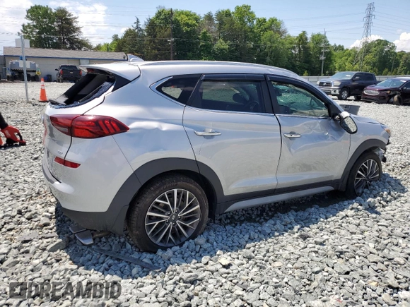 2020 Hyundai Tucson Limited z VIN KM8J3CAL3LU272542, wystawiony jako Copart lot #55741105 z przebiegiem 74 328 mil mil oraz Szkoda całkowita • Salvage title. Historia ofert i sprzedaży dostępna na DreamBid. Obrazek 3.