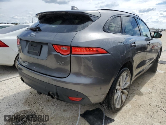 2019 Jaguar F-Pace 30t R-Sport with VIN SADCL2GX3KA613072, listed as a Copart auction lot 77254824 with 57,420 mi miles and Salvage title. Bid and sale history available at DreamBid. Image 3.