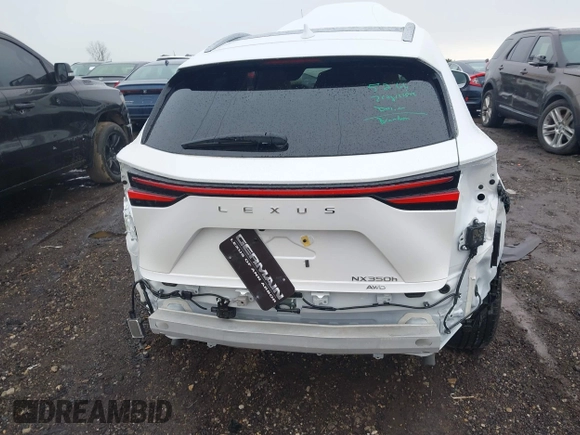 2025 Lexus NX with VIN 2T2HKCEZ3SC043032, listed as a IAAI auction lot 41704791 with 1,135 mi miles. Bid and sale history available at carsss.com. Image 17.