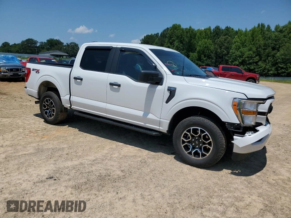 2022 Ford F-150 XL with VIN 1FTFW1E82NFB79062, listed as a Copart auction lot 61136015 with 37,849 mi miles and Salvage title. Bid and sale history available at DreamBid. Image 4.