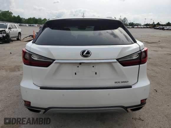 2021 Lexus RX 350 with VIN 2T2HZMDAXMC285784, listed as a Copart auction lot 56919925 with 64,842 mi miles and Salvage title. Bid and sale history available at DreamBid. Image 6.