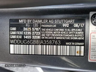 2018 Mercedes-Benz S with VIN WDDUG6GB8JA358763, listed as a Copart auction lot 51152115 with 39,616 mi miles and Salvage Title. Bid and sale history available at carsss.com. Image 15.