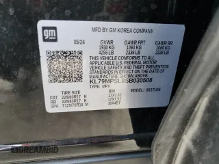 2025 Chevrolet TrailBlazer LT with VIN KL79MPSL8SB030508, listed as a Copart auction lot 52126235 with 3,111 mi miles and Salvage Title. Bid and sale history available at DreamBid. Image 13.