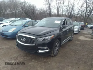 2019 Infiniti QX60 LUXE with VIN 5N1DL0MN0KC549550, listed as a IAAI auction lot 41622372 with 67,263 mi miles. Bid and sale history available at carsss.com. Image 2.