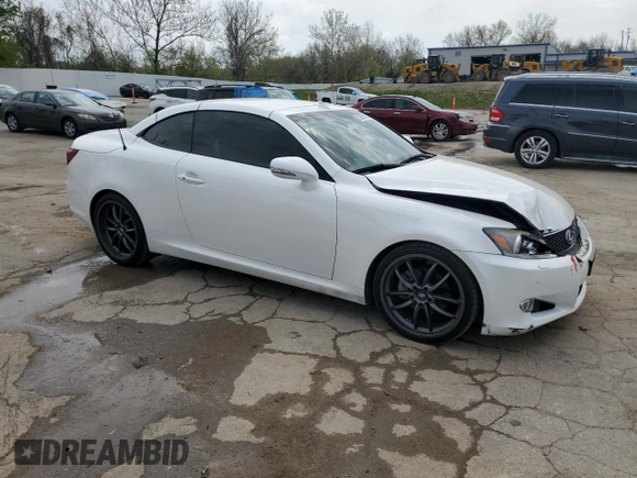 2012 Lexus IS 250 C with VIN JTHFF2C23C2524901, listed as a Copart auction lot 53550135 with 67,652 mi miles and Salvage title. Bid and sale history available at DreamBid. Image 4.