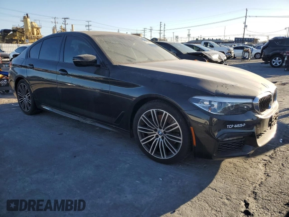 2020 BMW 5 Series 530i with VIN WBAJR3C09LCD74424, listed as a Copart auction lot 47657575 with Not provided miles and Salvage title. Bid and sale history available at DreamBid. Image 4.