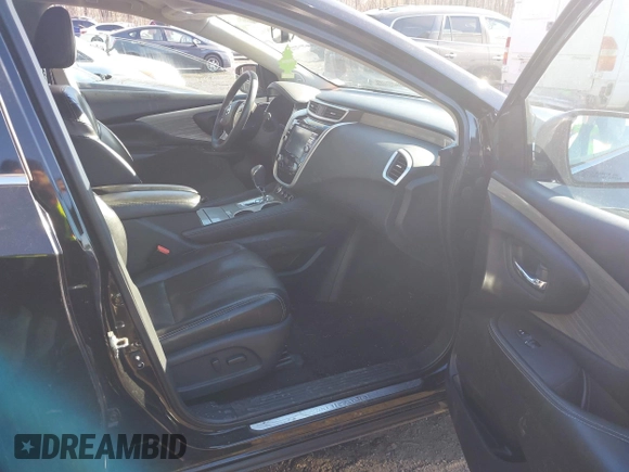 2017 Nissan Murano S with VIN 5N1AZ2MH1HN139408, listed as a IAAI auction lot 41298184 with 107,439 mi miles and . Bid and sale history available at DreamBid. Image 5.