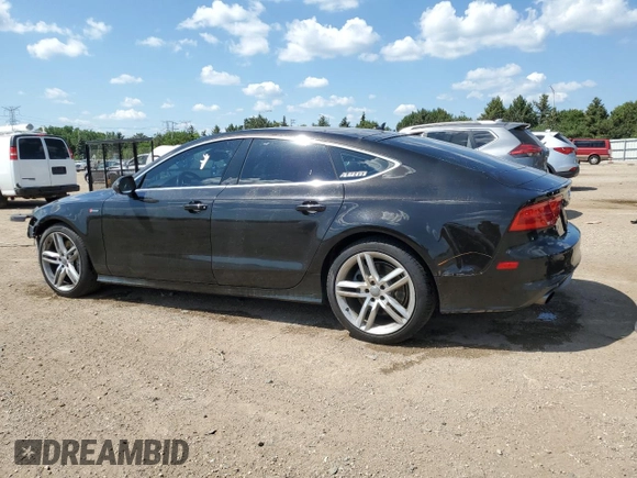 2014 Audi A7 Prestige with VIN WAU2GAFC7EN059839, listed as a Copart auction lot 63043225 with 66,632 mi miles and Salvage title. Bid and sale history available at DreamBid. Image 2.