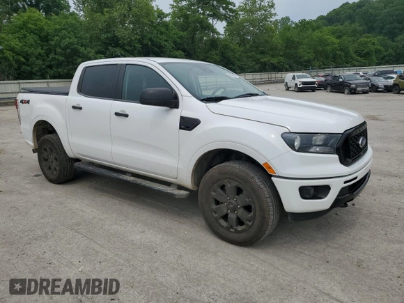 2020 Ford Ranger XL with VIN 1FTER4FH3LLA57621, listed as a Copart auction lot 60881405 with 105,755 mi miles and Salvage title. Bid and sale history available at DreamBid. Image 4.