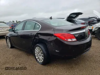 2011 Buick Regal CXL Turbo TO3 with VIN W04GX5GV9B1097859, listed as a Copart auction lot 65781954 with 97,246 mi miles and Salvage Title. Bid and sale history available at carsss.com. Image 2.