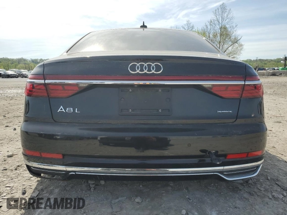 2019 Audi A8 L with VIN WAU8DAF88KN006268, listed as a Copart auction lot 54173805 with 0 mi miles and Clean Title. Bid and sale history available at carsss.com. Image 6.