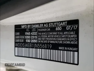 2018 Mercedes-Benz CLA 250 with VIN WDDSJ4EB1JN556819, listed as a Copart auction lot 54401481 with 70,043 mi miles and . Bid and sale history available at DreamBid. Image 10.