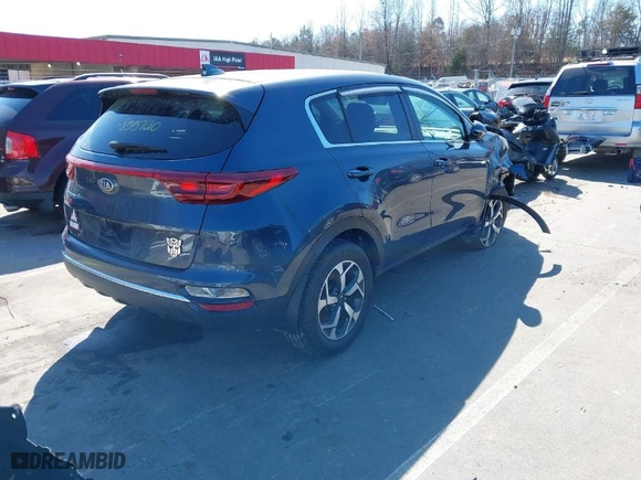 2021 Kia Sportage LX with VIN KNDPM3AC8M7855720, listed as a IAAI auction lot 41772936 with 17,071 mi miles. Bid and sale history available at carsss.com. Image 4.