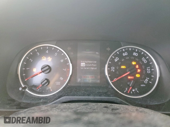 2019 Toyota RAV4 LE with VIN 2T3H1RFV4KC027080, listed as a Copart auction lot 60912315 with 39,445 mi miles and Salvage title. Bid and sale history available at DreamBid. Image 9.