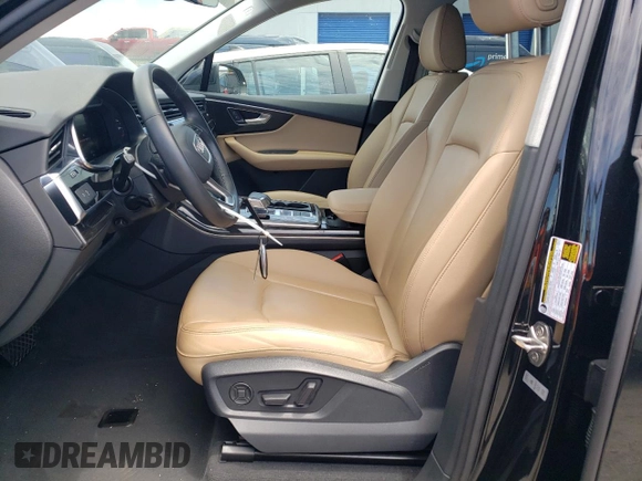 2022 Audi Q7 Premium Plus with VIN WA1LJBF75ND010480, listed as a Copart auction lot 59338214 with 14,851 mi miles and Salvage title. Bid and sale history available at DreamBid. Image 7.