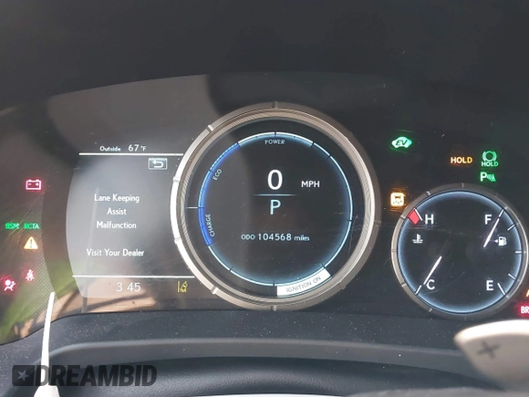 2019 Lexus RX with VIN 2T2BGMCAXKC036573, listed as a IAAI auction lot 41299079 with 104,568 mi miles. Bid and sale history available at carsss.com. Image 15.