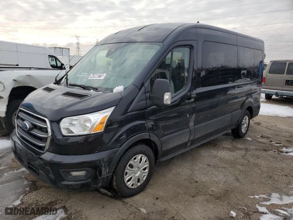 2020 Ford Transit Passenger Wagon XL with VIN 1FBAX2C86LKA40321, listed as a Copart auction lot 44990275 with 156,209 mi miles and Clean Title. Bid and sale history available at carsss.com. Image 1.