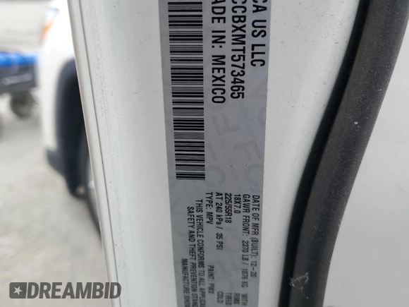 2021 Jeep Compass Limited с VIN 3C4NJCCBXMT573465, выставлен на аукционе Copart как лот 57687045 с пробегом 50 361 миль миль и Списание • Salvage title. История ставок и продаж доступна на DreamBid. Изображение 13.