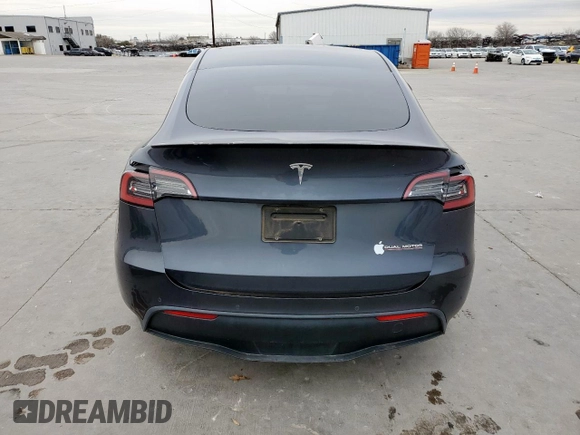 2022 Tesla Model Y Performance with VIN 7SAYGDEF4NF380863, listed as a Copart auction lot 45704715 with 42,600 mi miles and Salvage title. Bid and sale history available at DreamBid. Image 6.
