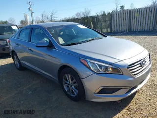 2017 Hyundai Sonata SE with VIN 5NPE24AF6HH537318, listed as a IAAI auction lot 41785789 with 115,013 mi miles. Bid and sale history available at carsss.com. Image 1.