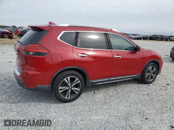 2017 Nissan Rogue SV with VIN 5N1AT2MT2HC747648, listed as a Copart auction lot 50000555 with 101,624 mi miles and Salvage Title. Bid and sale history available at carsss.com. Image 3.