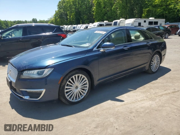2017 Lincoln MKZ Hybrid Reserve with VIN 3LN6L5MU3HR634535, listed as a Copart auction lot 59282145 with 24,078 mi miles and Salvage title. Bid and sale history available at DreamBid. Image 1.