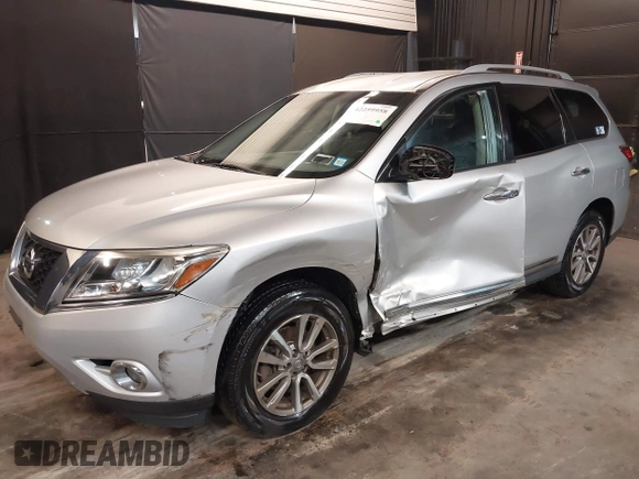 2014 Nissan Pathfinder S with VIN 5N1AR2MM8EC603377, listed as a IAAI auction lot 42259958 with 95,626 mi miles and . Bid and sale history available at DreamBid. Image 19.