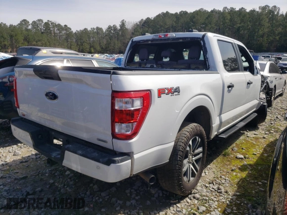 2023 Ford F-150 XL with VIN 1FTEW1EPXPKF22701, listed as a Copart auction lot 85271204 with 0 mi miles and Salvage Title. Bid and sale history available at carsss.com. Image 3.