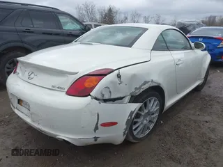 2004 Lexus SC with VIN JTHFN48Y040053735, listed as a IAAI auction lot 41982723 with 48,662 mi miles. Bid and sale history available at carsss.com. Image 4.