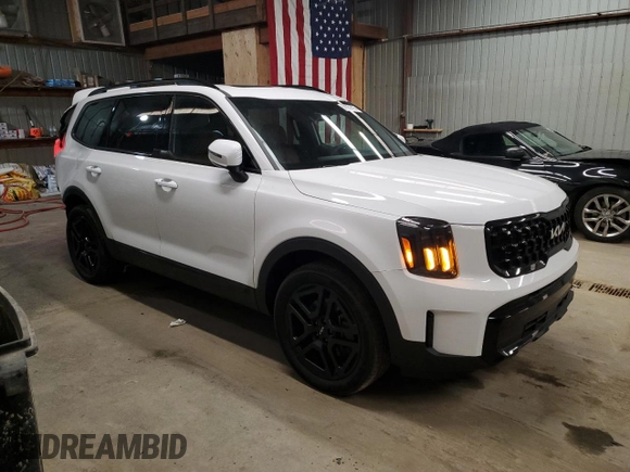 2024 Kia Telluride EX with VIN 5XYP3DGCXRG521053, listed as a Copart auction lot 50351475 with 18,227 mi miles and Salvage title. Bid and sale history available at DreamBid. Image 4.
