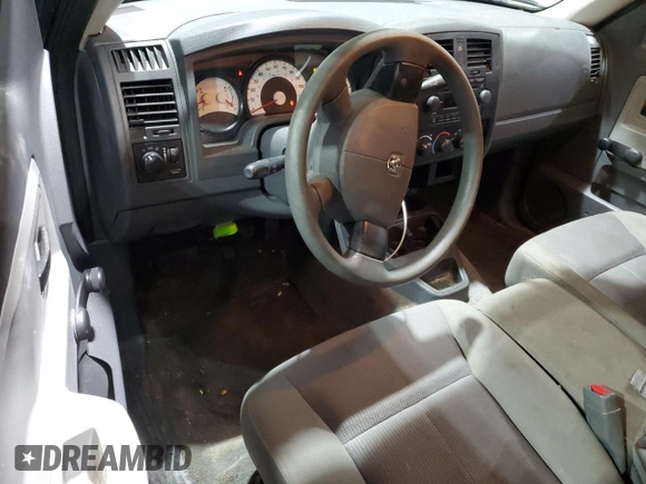 2006 Dodge Dakota ST with VIN 1D7HE22K46S515665, listed as a Copart auction lot 43852035 with 156,629 mi miles and Salvage Title. Bid and sale history available at DreamBid. Image 8.