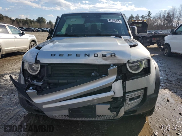 2023 Land Rover Defender with VIN SALEJFEUXP2229892, listed as a Copart auction lot 42646235 with Not provided miles and Salvage title. Bid and sale history available at DreamBid. Image 5.