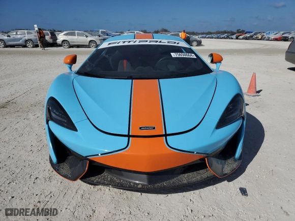 2017 McLaren 570S with VIN SBM13DAA8HW001360, listed as a Copart auction lot 75650664 with 0 mi miles and Salvage Title. Bid and sale history available at carsss.com. Image 5.