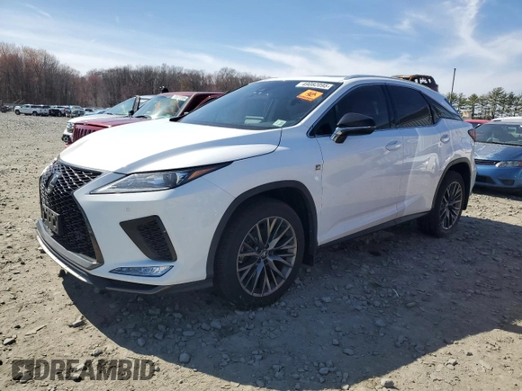 2022 Lexus RX with VIN 2T2SZMDA7NC324175, listed as a Copart auction lot 49082095 with 90,511 mi miles and Salvage Title. Bid and sale history available at carsss.com. Image 1.