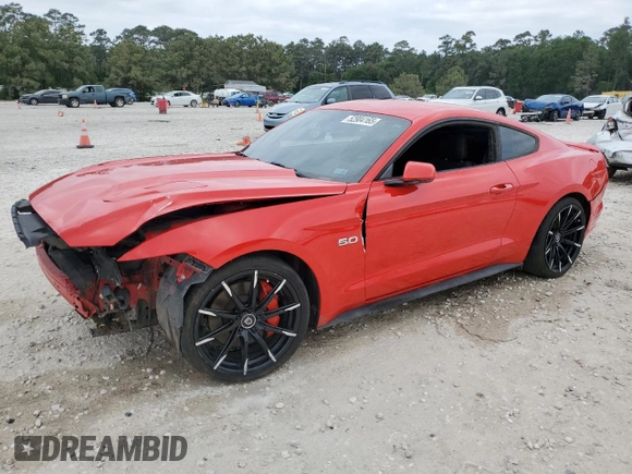 2016 Ford Mustang GT with VIN 1FA6P8CF6G5273046, listed as a Copart auction lot 52904165 with 121,095 mi miles and Salvage Title. Bid and sale history available at DreamBid. Image 1.
