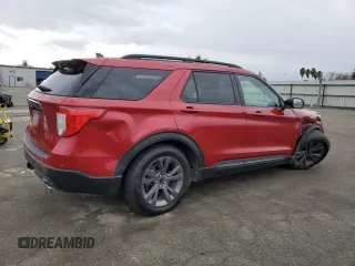 2023 Ford Explorer XLT with VIN 1FMSK7DHXPGB02463, listed as a Copart auction lot 53586825 with 38,854 mi miles and Salvage Title. Bid and sale history available at carsss.com. Image 3.