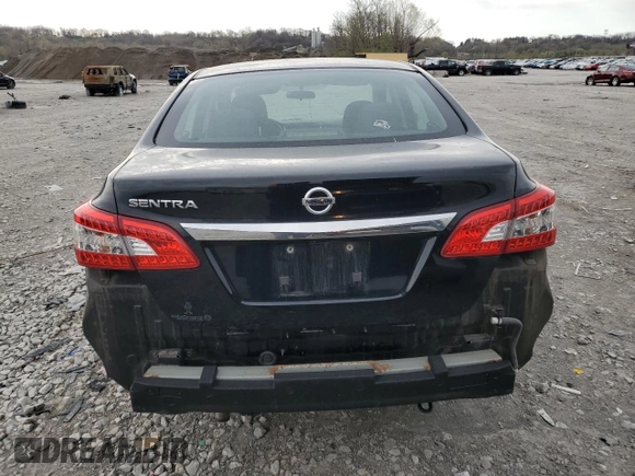 2015 Nissan Sentra SV with VIN 3N1AB7AP4FY331104, listed as a Copart auction lot 52337765 with 145,243 mi miles and Salvage Title. Bid and sale history available at carsss.com. Image 6.